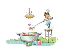 Cooking concept illustration vector