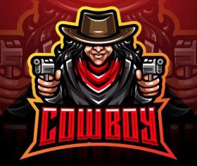 Cowboy game icon design vector
