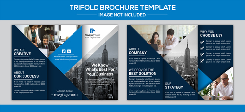 Creative business brochure design vector