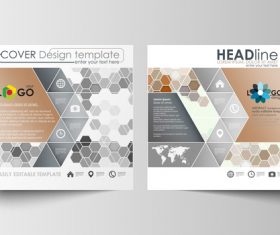 Creative cover design template vector
