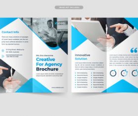 Creative for agency brochure vector