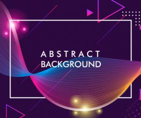 Dark purple glowing abstract background vector