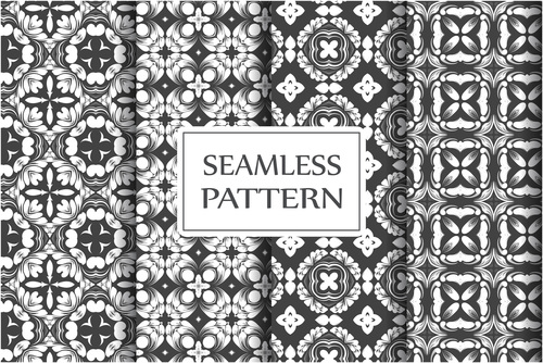 Decorative style baroque seamless background pattern vector