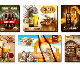 Delicious beer poster vector