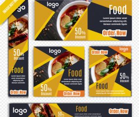 Delicious food poster vector