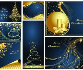 Design Christmas card cover vector