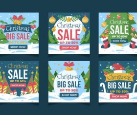 Design business Christmas promotion card vector
