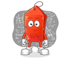 Difficult problem cartoon icon vector