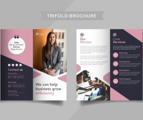Efficient management of trifold brochure vector