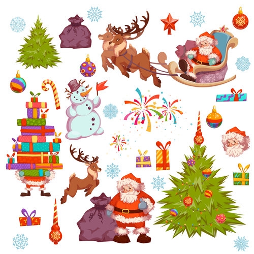 Element collection christmas vector