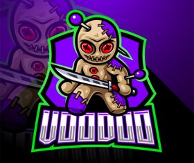 Evil voodoo game icon design vector