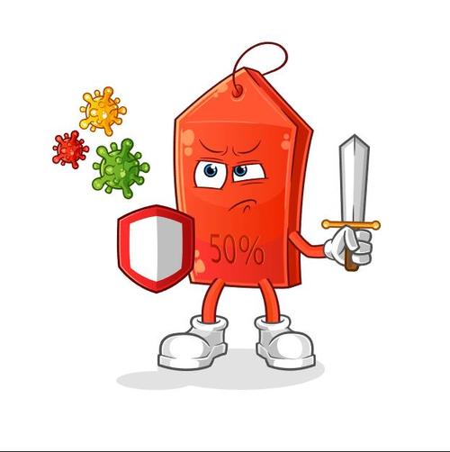 Fight virus cartoon icon vector