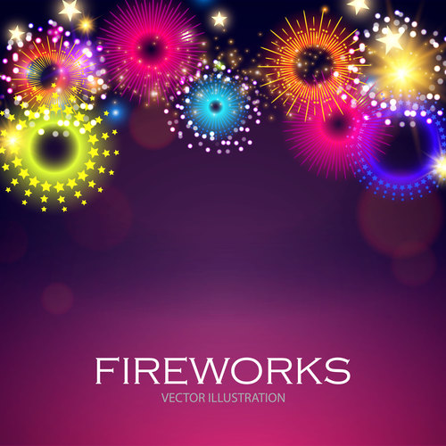 Fireworks illustration vector