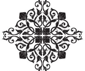 Floral decoration pattern vector