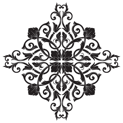 Floral decoration pattern vector