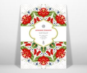 Floral ukrainian pattern vector