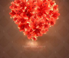 Flower background vector illustration