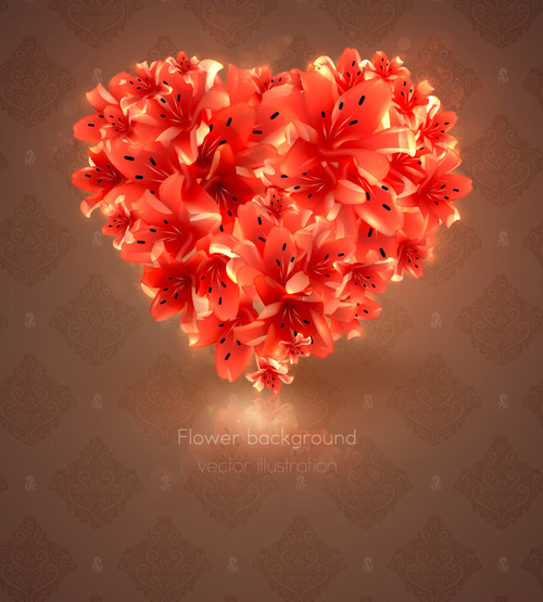 Flower background vector illustration