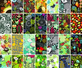 Flowers cards vector