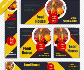 Food house poster vector
