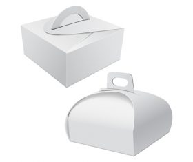 Food packaging box vector