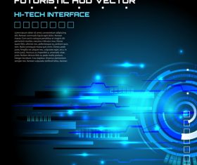 Futuristic huo abstract background vector