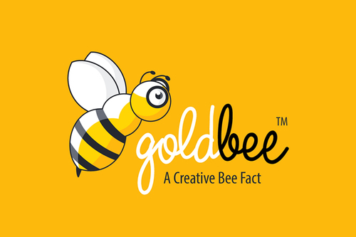 Golden Bee Fly Logo vector