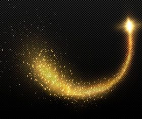 Golden light background vector