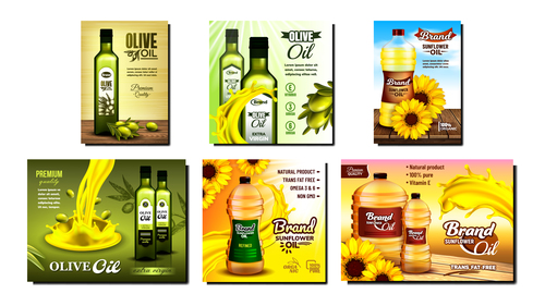 Good quality olive oil your best choice poster vector