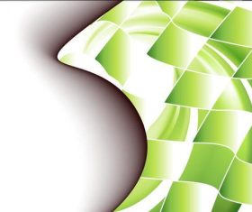 Green checkered abstract background vector