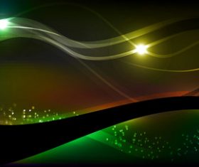 Green lines abstract background vector