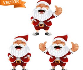 Haha laughing santa claus cartoon icon vector