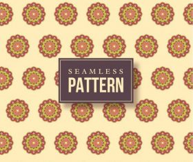 Hand drawn mandalas seamless pattern vector