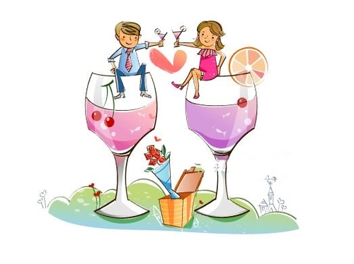 Happy Valentines day concept illustration vector