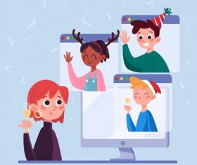 Holiday dont party vector