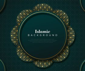 Islamic decoration background vector