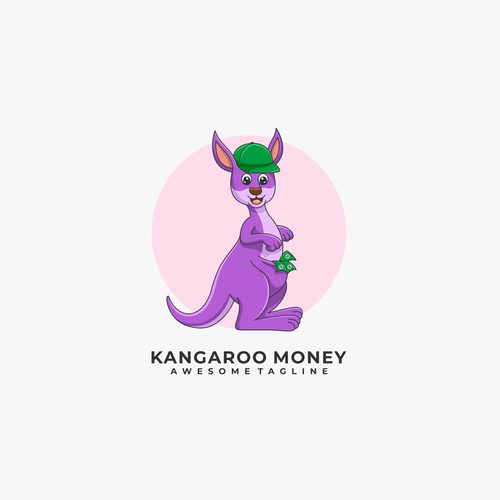 Kangaroo logos vector