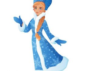Mythological character Snow Princess illustrations vector