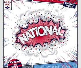 National comic bang vector