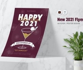 New 2021 Flyer vector
