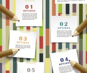 Note background infographic vector