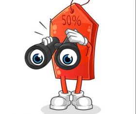 Observation cartoon icon vector