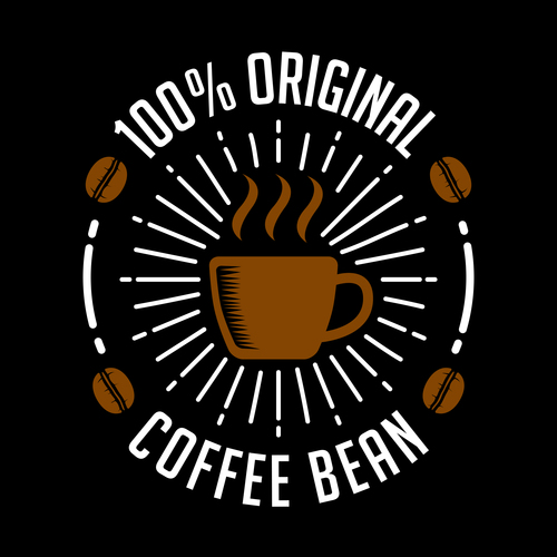 Original coffee badges logo vector