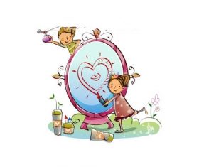 Painting concept illustration vector