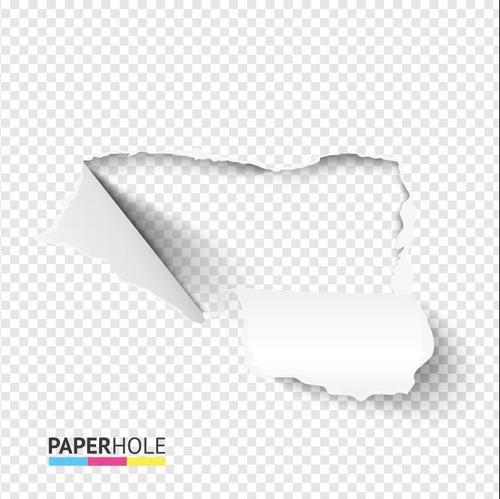 Paper Hole background vector