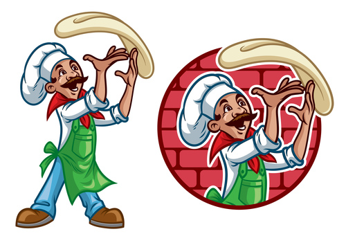 Pastry chef vector