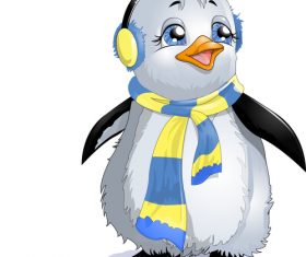 Penguin cartoon vector
