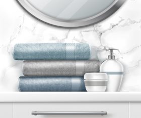 Personal care accessories vector