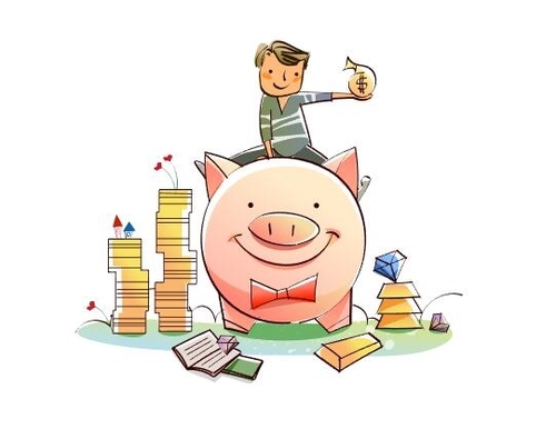 Piggy piggy bank concept illustration vector