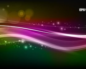 Pink green lines abstract background vector